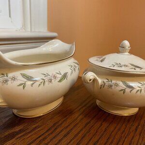 Vintage Cream and Sugar Set, 1940s